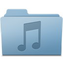 Music Folder Blue icon